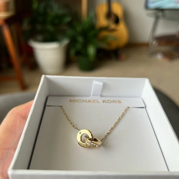 Michael Kors Logo Circle Necklace - Picture 3 of 8